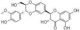 (±)-水飞蓟宾分子结构 (CAS 36804-17-8)