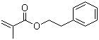 2-甲基丙烯酸苯乙基酯分子结构 (CAS 3683-12-3)