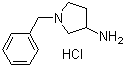 1-(苯基甲基)-3-吡咯烷胺盐酸盐分子结构 (CAS 368429-76-9)