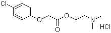 结构式 CAS# 3685-84-5, 盐酸甲氯芬酯; 氯醒酯; 2-(二甲基氨基)乙基对氯苯氧基乙酸酯盐酸盐