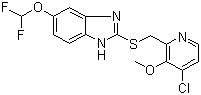 5-(Difluoromethoxy)-2[[(4-chloro-3-methoxy-2-pyridinyl)methyl]-thio]-1H-benzimidazole molecular structure (CAS 368890-20-4)