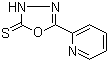 5-(2-Pyridinyl)-1,3,4-oxadiazole-2(3H)-thione molecular structure (CAS 3690-47-9)