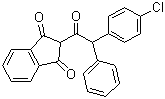 氯鼠酮分子结构 (CAS 3691-35-8)