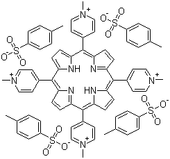 5,10,15,20-Tetrakis(N-methyl-4-pyridyl)porphine tetratosylate molecular structure (CAS 36951-72-1)
