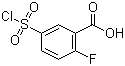 5-(Chlorosulfonyl)-2-fluorobenzoic acid molecular structure (CAS 37098-75-2)