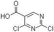 结构式 CAS# 37131-89-8, 2,4-二氯嘧啶-5-羧酸
