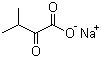 structure of CAS# 3715-29-5, Sodium 3-methyl-2-oxobutanoate;3-Methyl-2-oxobutanoic acid sodium salt; Ketovaline sodium salt