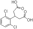 3-(2,6-Dichlorophenyl)pentanedioic acid molecular structure (CAS 371981-21-4)