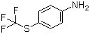 结构式 CAS# 372-16-7, 对三氟甲硫基苯胺; 4-三氟甲硫基苯胺
