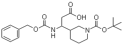 1-[(tert-Butoxy)carbonyl]-beta-[[(phenylmethoxy)carbonyl]amino]-3-piperidinepropanoic acid molecular structure (CAS 372144-13-3)