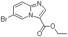 structure of CAS# 372198-69-1, 6-Bromoimidazo[1,2-a]pyridine-3-carboxylic acid ethyl ester