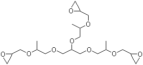 Glycerol propoxylate triglycidyl ether molecular structure (CAS 37237-76-6)