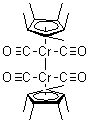 Tetracarbonylbis[(1,2,3,4,5-eta)-1,2,3,4,5-pentamethyl-2,4-cyclopentadien-1-yl]dichromium molecular structure (CAS 37299-12-0)
