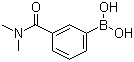 结构式 CAS# 373384-14-6, 3-(N,N-二甲氨基羰基)苯硼酸