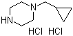 1-Cyclopropylmethylpiperazine dihydrochloride molecular structure (CAS 373608-42-5)