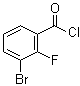 structure of CAS# 374554-41-3, 3-Bromo-2-fluorobenzoyl chloride