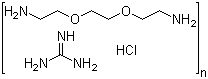 Oligo(2-(2-ethyoxy)ethoxyethylguanidium chloride) molecular structure (CAS 374572-91-5)