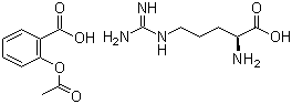 L-Arginine acetylsalicylate molecular structure (CAS 37466-21-0)