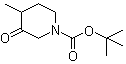 结构式 CAS# 374794-77-1, 4-甲基-3-氧代-1-哌啶羧酸叔丁酯