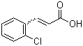 结构式 CAS# 3752-25-8, 邻氯肉桂酸; 2-氯肉桂酸