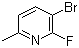 3-Bromo-2-fluoro-6-methylpyridine molecular structure (CAS 375368-78-8)