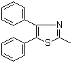 2-甲基-4,5-二苯基噻唑分子结构 (CAS 3755-83-7)