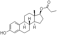beta-雌二醇 17-丙酸酯分子结构 (CAS 3758-34-7)