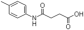 结构式 CAS# 37600-44-5, 4-[(4-甲基苯基)氨基]-4-氧代丁酸