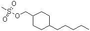 4-Pentylcyclohexanemethanol methanesulfonate molecular structure (CAS 376642-58-9)