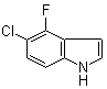 5-Chloro-4-fluoro-1H-indole molecular structure (CAS 376646-56-9)
