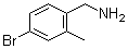 4-Bromo-2-methylbenzenemethanamine molecular structure (CAS 376646-62-7)