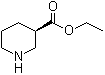 (S)-3-哌啶甲酸乙酯分子结构 (CAS 37675-18-6)
