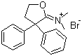 结构式 CAS# 37743-18-3, 3,3-二苯基四氢呋喃-2-亚基二甲基溴化胺