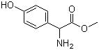 structure of CAS# 37763-23-8, Methyl D-(-)-4-hydroxy-phenylglycinate;D-(-)-alpha-p-Hydroxy-phenylglycine methyl ester