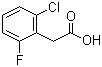 结构式 CAS# 37777-76-7, 2-氯-6-氟苯乙酸