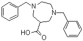 Hexahydro-1,4-bis(phenylmethyl)-1H-1,4-diazepine-6-carboxylic acid molecular structure (CAS 377780-16-0)