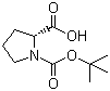 N-Boc-D-proline molecular structure (CAS 37784-17-1)