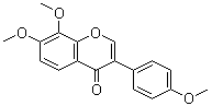 7,8-Dimethoxy-3-(4-methoxyphenyl)-4H-1-benzopyran-4-one molecular structure (CAS 37816-21-0)
