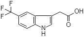 2-(5-Trifluoromethyl-1H-indol-3-yl)acetic acid molecular structure (CAS 378802-40-5)