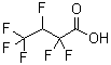 structure of CAS# 379-90-8, 2,2,3,4,4,4-Hexafluorobutanoic acid