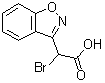 alpha-Bromo-1,2-benzisoxazole-3-acetic acid molecular structure (CAS 37924-67-7)