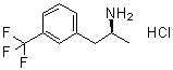 Norfenfluramine hydrochloride molecular structure (CAS 37936-89-3)