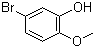 structure of CAS# 37942-01-1, 5-Bromo-2-methoxyphenol