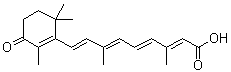 structure of CAS# 38030-57-8, 4-Oxoretinoic acid;4-Ketoretinoic acid; 4-Oxo-all-trans-retinoic acid; 4-Oxo-atRA; 4-Oxotretinoin; 4-keto-Retinoic acid; Ro 11-4824; Ro 12-4824; all-trans-4-Oxoretinoic acid