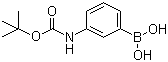 3-Boc-aminophenylboronic acid molecular structure (CAS 380430-68-2)