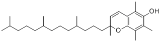 结构式 CAS# 3808-26-2, 2,5,7,8-Tetramethyl-2-(4,8,12-trimethyltridecyl)-2H-1-benzopyran-6-ol