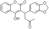 3-[1-(1,3-苯并二氧杂环戊烯-5-基)-3-氧代丁基]-4-羟基-2H-1-苯并吡喃-2-酮分子结构 (CAS 38114-66-8)