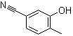 3-羟基-4-甲基苯甲腈分子结构 (CAS 3816-66-8)