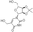 5-(Hydroxymethyl)-2',3'-O-(1-methylethylidene)uridine molecular structure (CAS 3816-77-1)