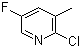 structure of CAS# 38186-84-4, 2-Chloro-5-fluoro-3-methylpyridine;2-Chloro-5-fluoro-3-picoline